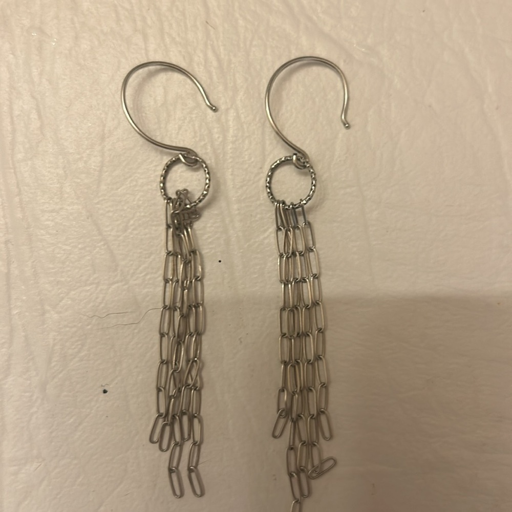 Sterling Silver Chain Earrings